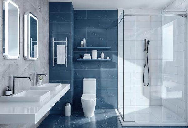 modern-bathroom-with-blue-tile-glass-shower